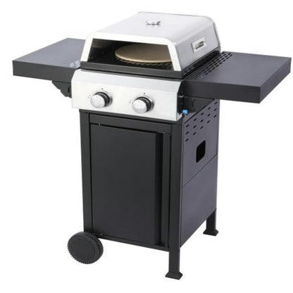 GVN Garden Grill, Patio Backyard Barbecue Grill,2-Burner Propane Gas BBQ Grill, Pizza Box, 24600BTU Output With Wire Enamel Cooking Grids