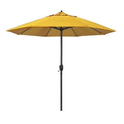 California Umbrella 9' Casa Sunbrella Tilt Crank Lift Patio Umbrella in Red