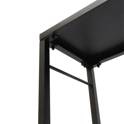 Outdoor Bar Table - 39" Narrow Rectangular Bar Height Pub Table, Tall Bar Height Table Sturdy Metal Frame Tall Table Counter with Feet, for Patio, Balcony, Dinning Room,Garden