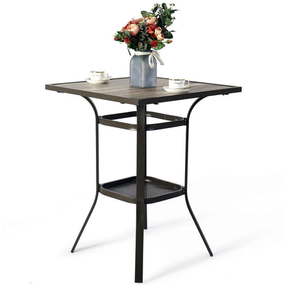 Kozyard Isabella High Swivel Bar Stools/Chair Set for Home Patio, Back Yard, Cafes, Bistro, Restaurants and Chic Bars (Aqua)
