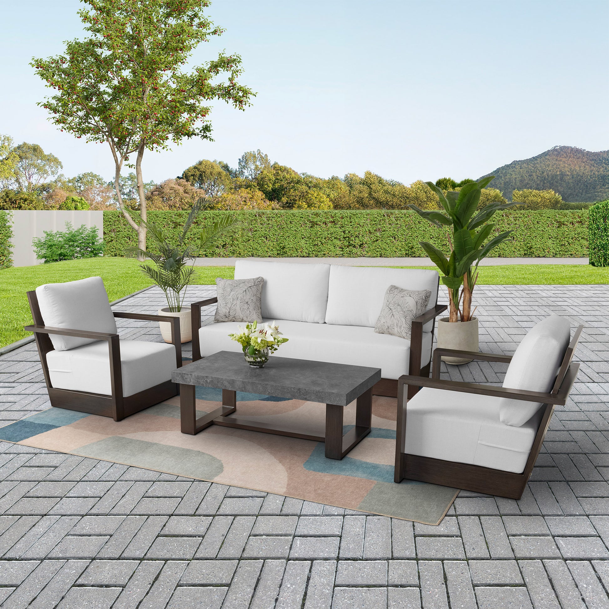 Agio Bentley 4-piece Outdoor Patio Seating Set