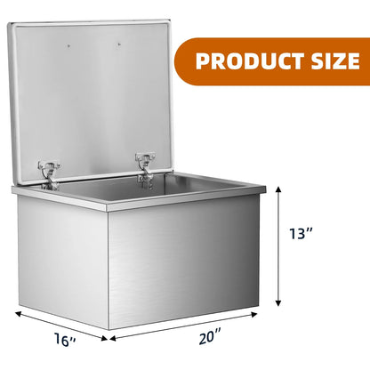 Towallmark Deep Chest Freezer,Mini Upright Small Freezerfor Outdoor Kitchen Patio Ice Bar,Silver