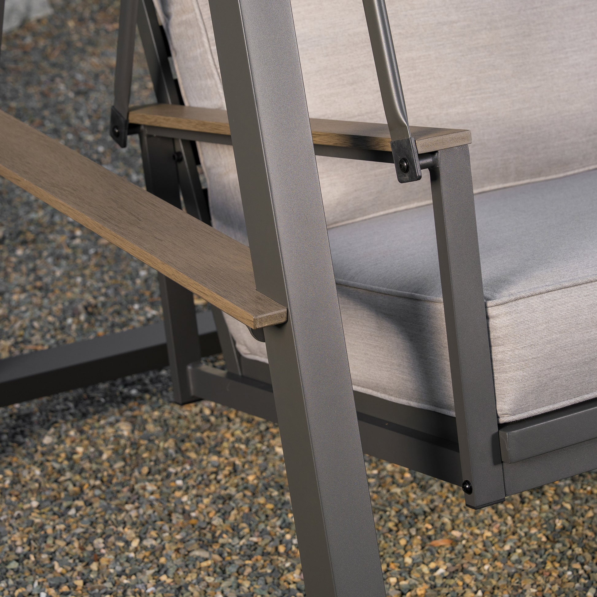 SunVilla Pine Knoll Cushion Outdoor Patio Swing
