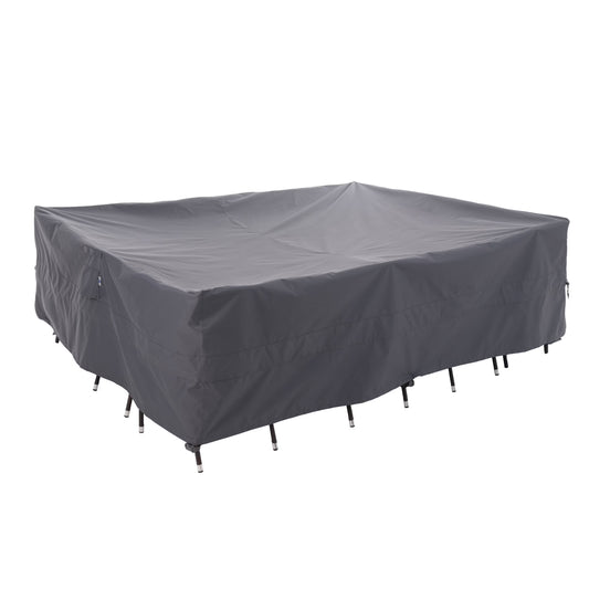 WJ-X3 Extra Large Waterproof Patio Outdoor Furniture Cover, 126" W x 84" D x 31" H, Gray