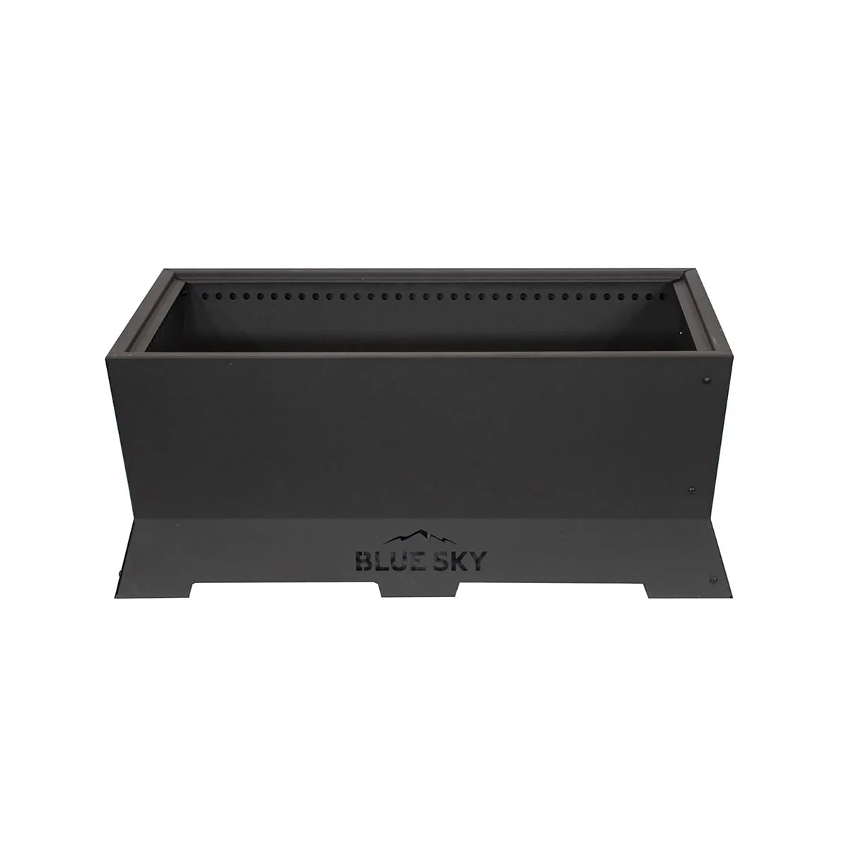 Blue Sky Outdoor Living Rectangle Steel Peak Smokeless Patio Fire Pit, Black