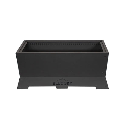 Blue Sky Outdoor Living Rectangle Steel Peak Smokeless Patio Fire Pit, Black