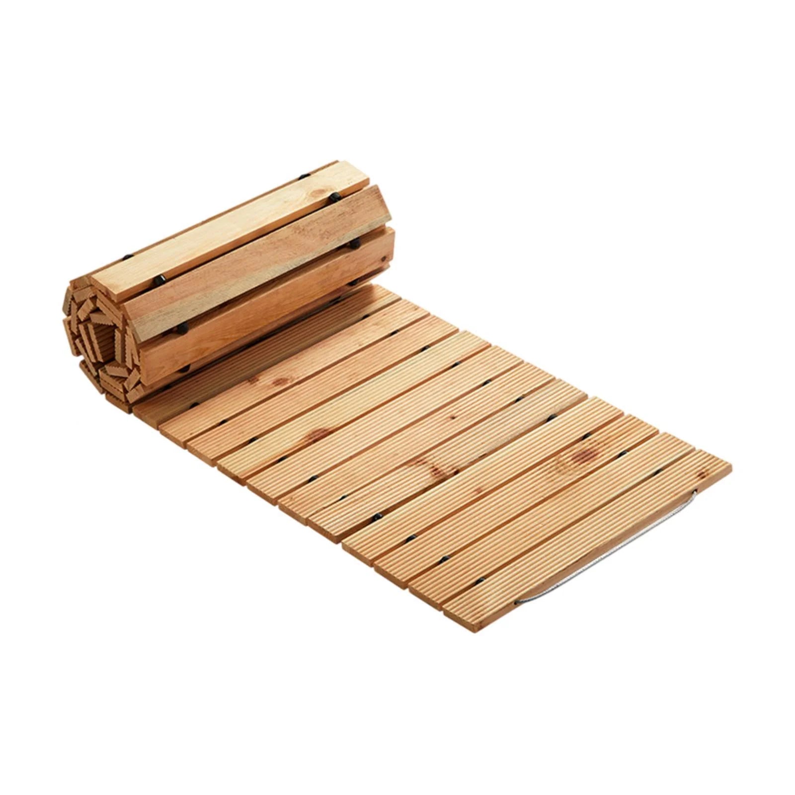 koolsoo Wooden Garden Pathway Boardwalk Decor Wood Road Floor Straight Walkway Wedding Party Pathway for Outside Beach Outdoor Patio