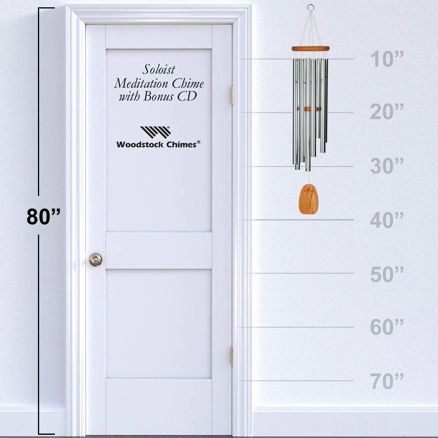 Woodstock Chimes Signature Collection, Woodstock Meditation Chime, 39'' Eastern Energies Wind Chimes for Outdoor, Patio, Home or Garden Dcor (TMS)