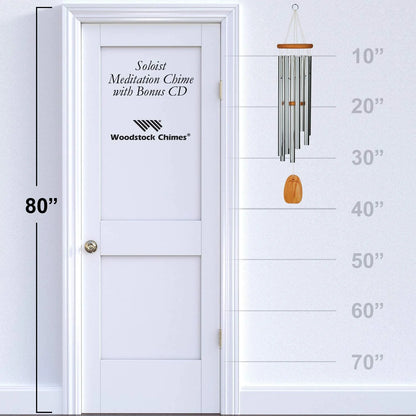 Woodstock Chimes Signature Collection, Woodstock Meditation Chime, 39'' Eastern Energies Wind Chimes for Outdoor, Patio, Home or Garden Dcor (TMS)