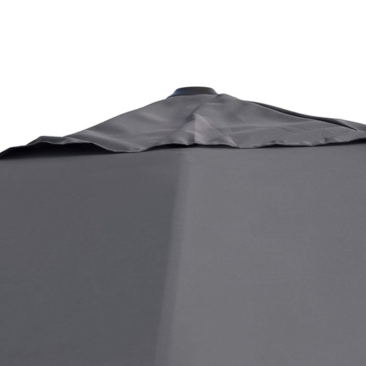 Pellebant Patio Cantilever Umbrella Outdoor Offset Umbrella with No Base Dark Grey