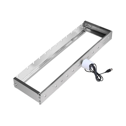 Automatic flips frame Tool Set Adjustable Width Easy to Install Grilling Stand DIY Barbecue Grill for Backpacking Hiking Patio backyards bbq 60cm