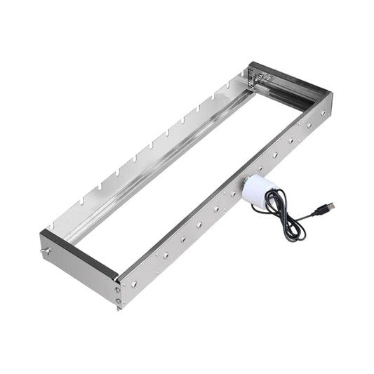 Automatic flips frame Tool Set Adjustable Width Easy to Install Grilling Stand DIY Barbecue Grill for Backpacking Hiking Patio backyards bbq 60cm