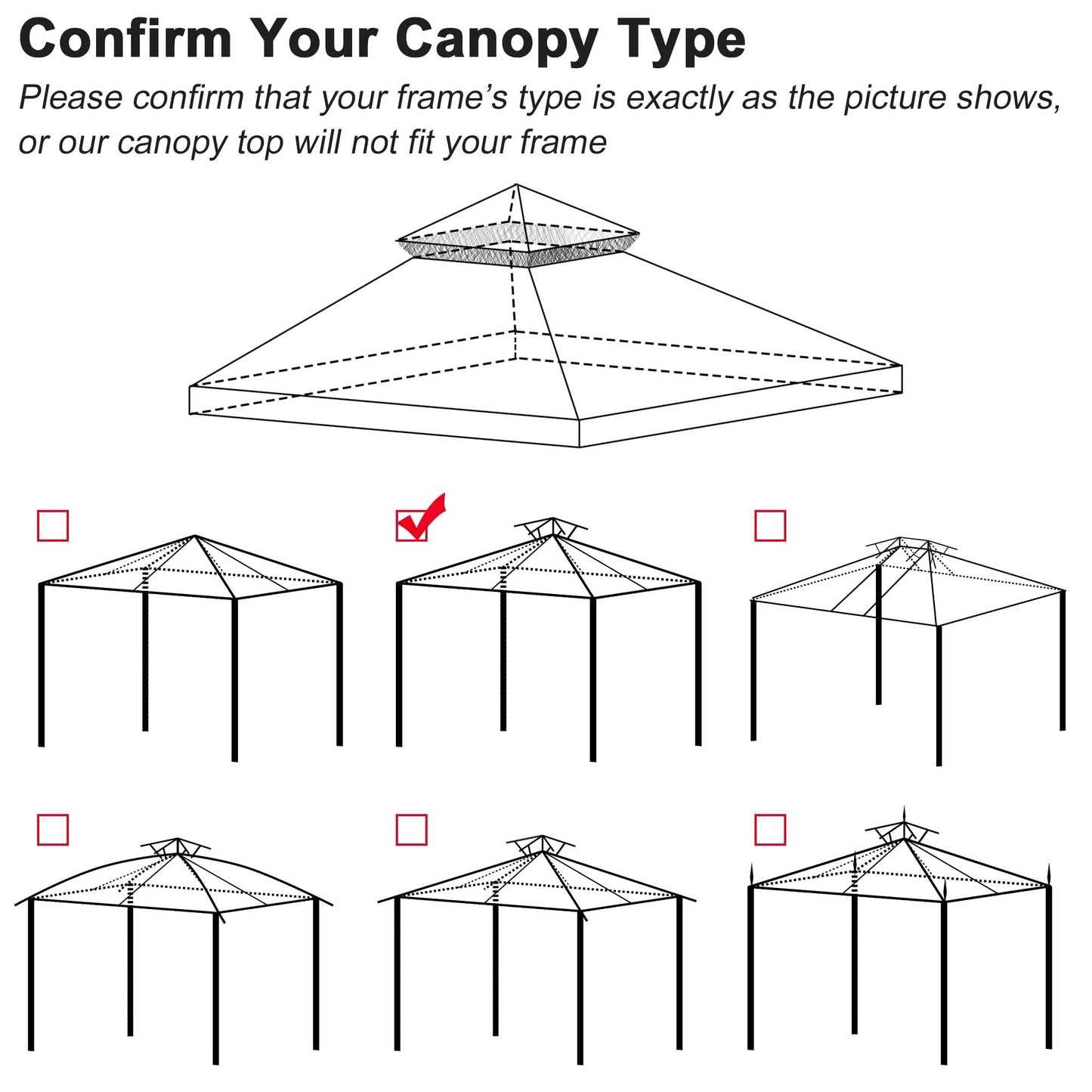 LAGarden 12'x12' UV30+ Gazebo Replacement Top for 2 Tier Outdoor Canopy Cover Patio Backyard Ivory+Sand