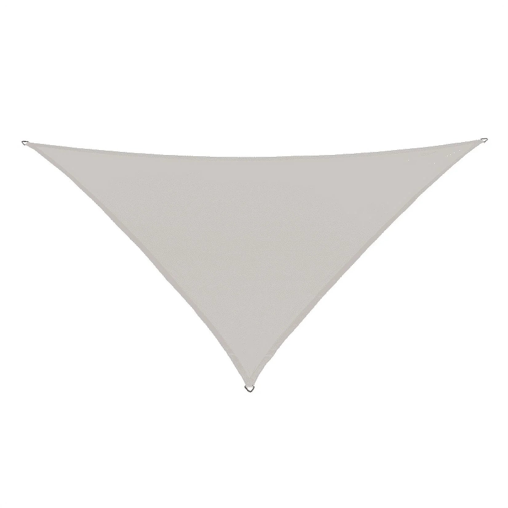 Coolaroo Premium Outdoor Sun Shade Sail with Hardware Kit 95% UV Block Protection for Backyard, Garden, Patio, 16'5" Triangle, Stone