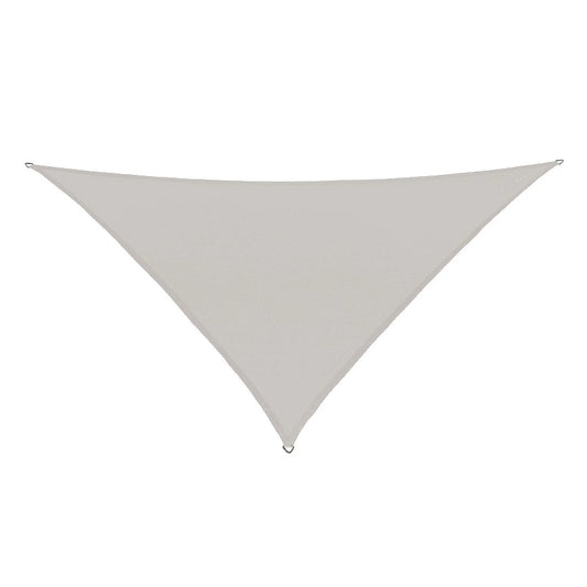Coolaroo Premium Outdoor Sun Shade Sail with Hardware Kit 95% UV Block Protection for Backyard, Garden, Patio, 16'5" Triangle, Stone