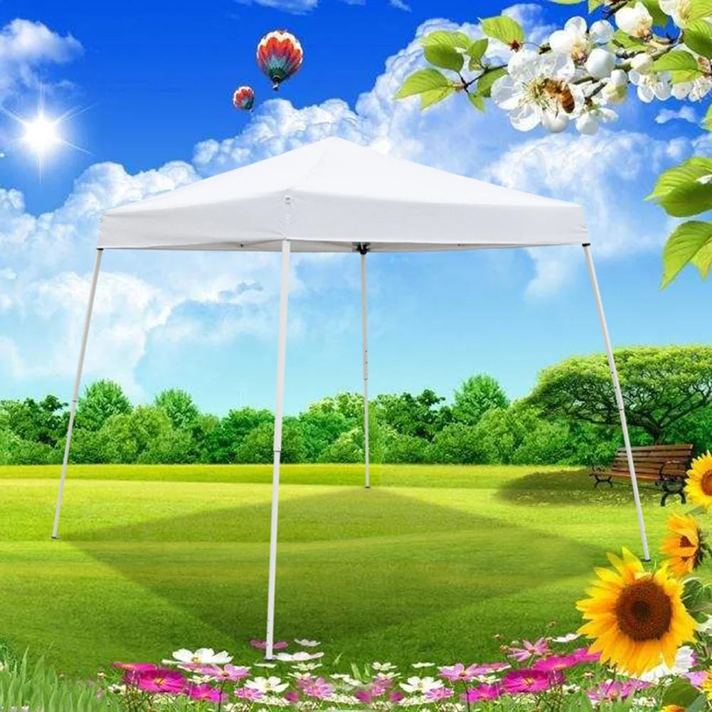Spaco 2.4 x 2.4m Pop up Canopy Tents for Parties, Portable Folding Tailgate Ten, UV Resistant Waterproof Canopy Tent for Outdoor Events, Patio Backyard, White