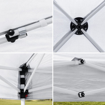 RONG-3 Pop Up Canopy, Outdoor Instant Canopy Tent Slant Legs with Carrying Bag, Portable Gazebo Shelter for Wedding Party,Commercial Event,Patio,Garden,Beach