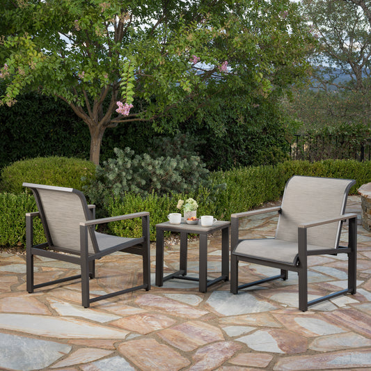 SunVilla Helio 3-piece Outdoor Patio Seating Set