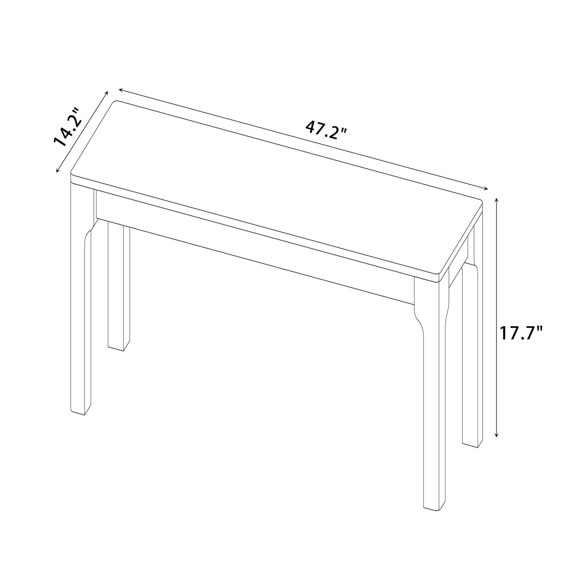 WILK 100% Natural Solid Oak Wood-color Bench Farmhouse Dining Bench, Entrance Bench Bed End Bench,for Living Room, Bedroom ,Home Office,, Balcony,Patios