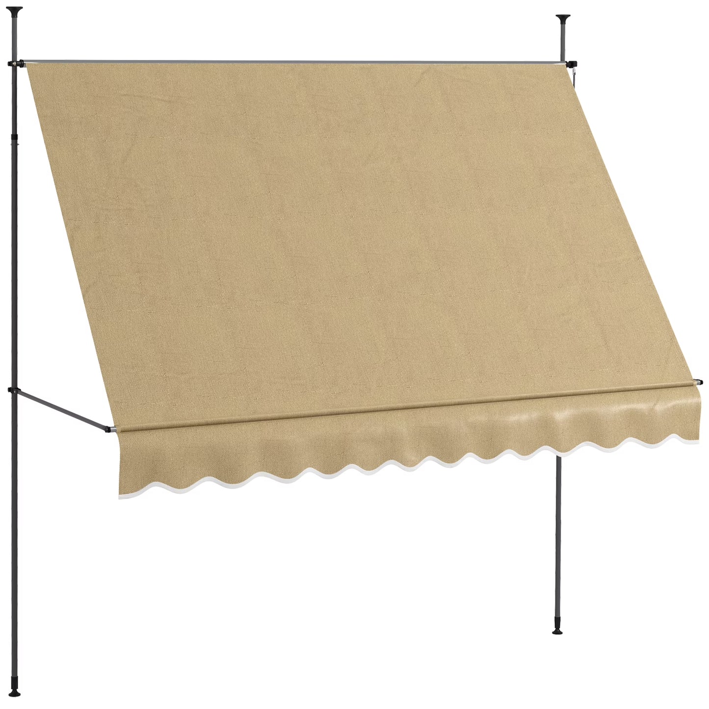 DUOSONG Outsunny Slant Leg Pop Up Canopy Tent With Netting And Carry Bag, Instant Sun Shelter, Tents For Parties, Height Adjustable, For Outdoor, Garden, Patio, (11.5'X11.5' Base/10'X10' Top),