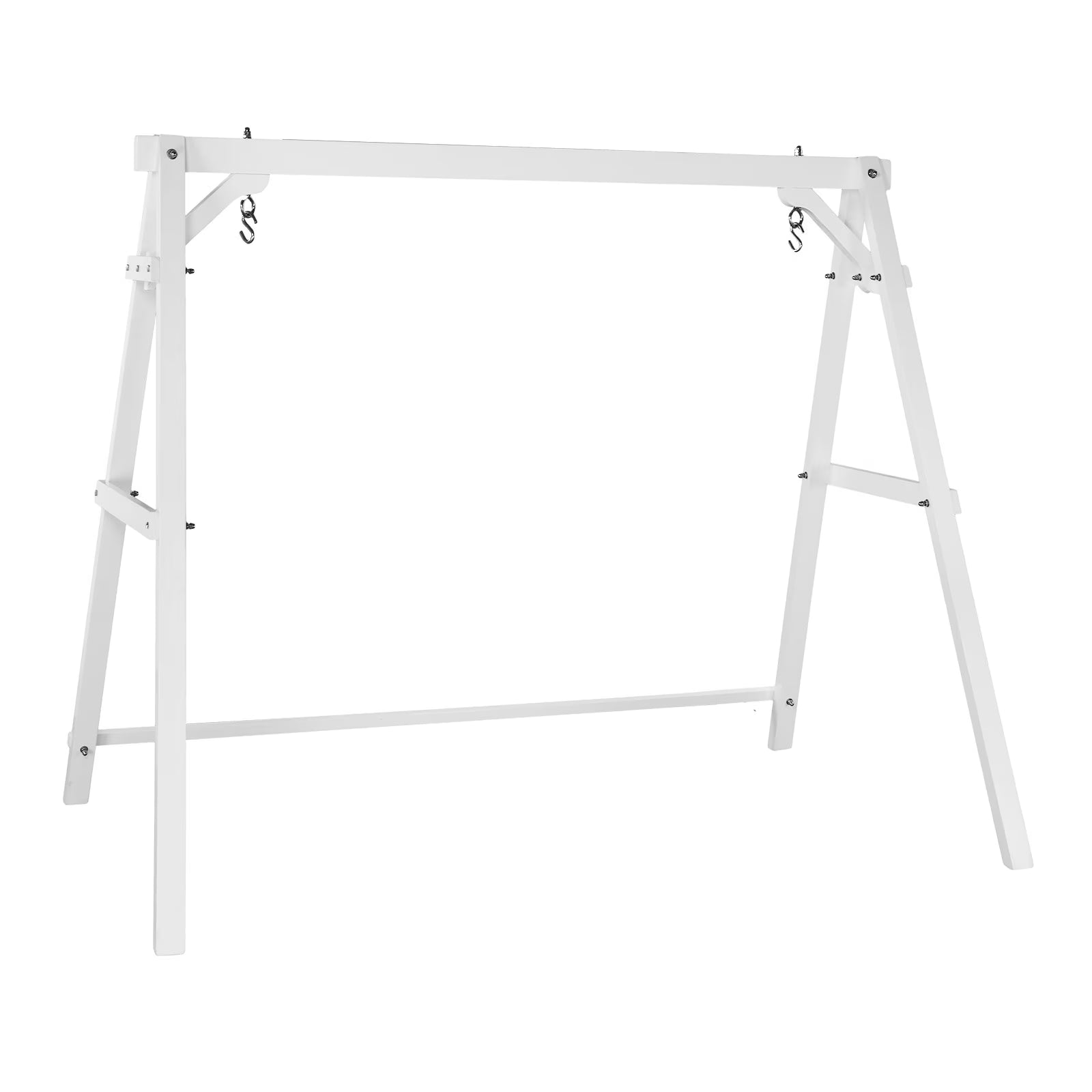 VINGLI Heavy Duty Patio Porch Swing Stand Support 660 LBS A-Frame Design, Solid Fir Wood, 5FT Brown