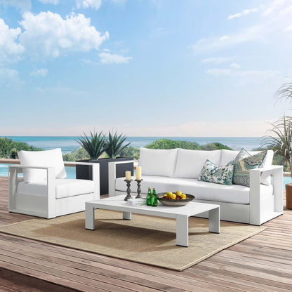 Modway Tahoe 3-Piece Outdoor Patio Powder-Coated Aluminum Set