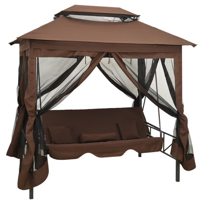 vidaXL Patio Swing Chair Outdoor Hanging Bench Seat with Gazebo Swing Seat