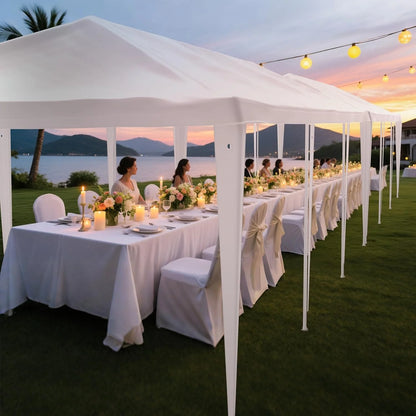 10'x30' Party Tent, Outdoor Wedding Canopy Tents for Parties with Removable Sidewalls,Heavy Duty Canopy Outside Gazebo Event Tent for Parties Garden Patio and Backyard