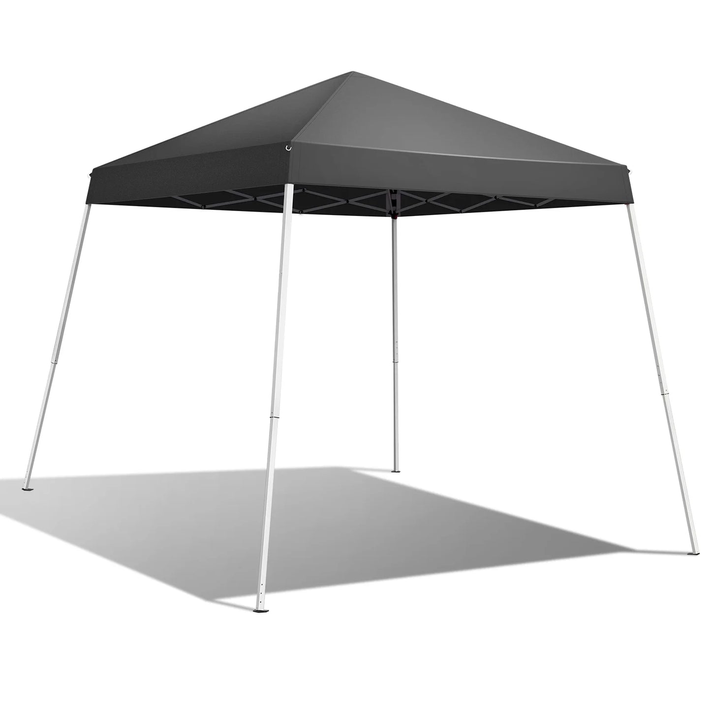 Hassch 6x6 ft Canopy Tent, Outdoor Tent Canopy Foldable Portable Canopies for Camping, Patio, Easy Up Gazebo Canopy with Carry Bag Slant Legs, Dark Gray