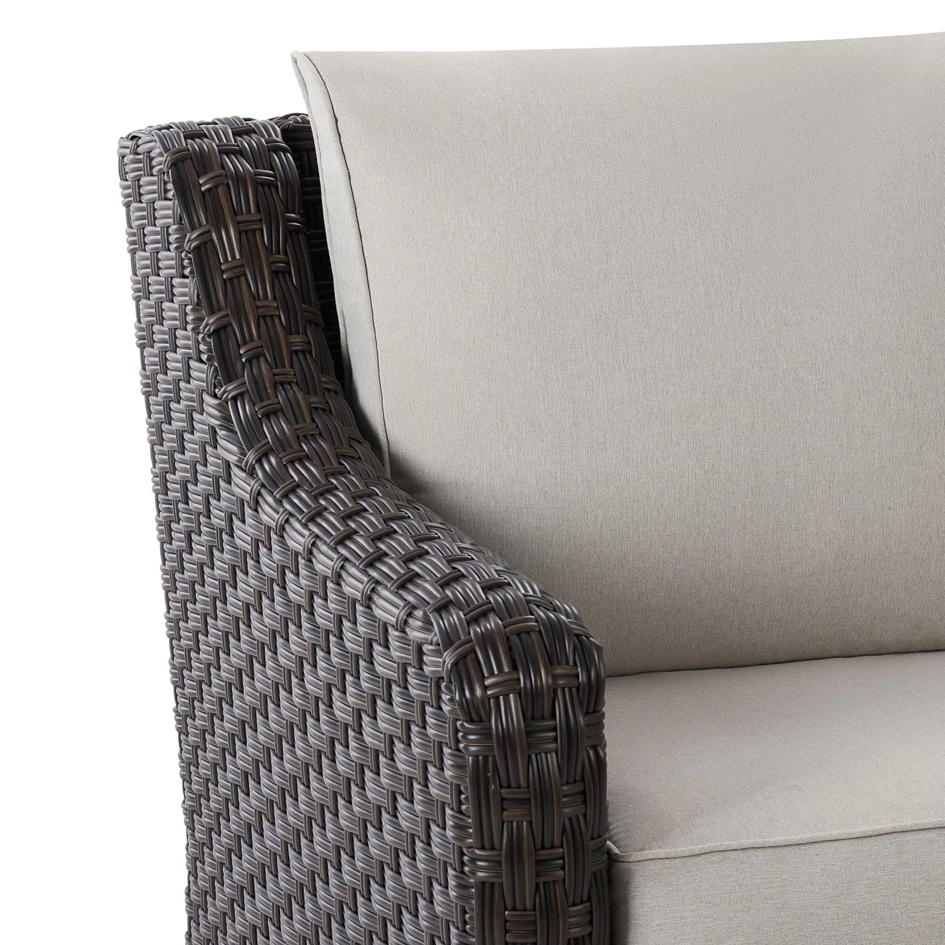 Better Homes & Gardens River Oaks 3-Piece Sofa and Nesting Tables with Patio Cover, Dark