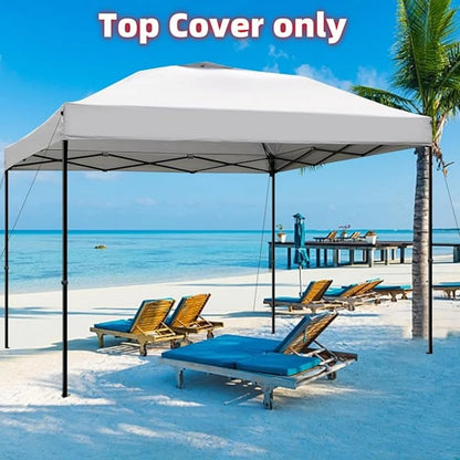 8x8 Canopy Replacement Top Cover,Waterproof Pop Up Canopy Replacement Cover with Air Vent Ropes for Outdoor Garden Patio Picnic Camping,Top Only(Top Only,245 * 245cm