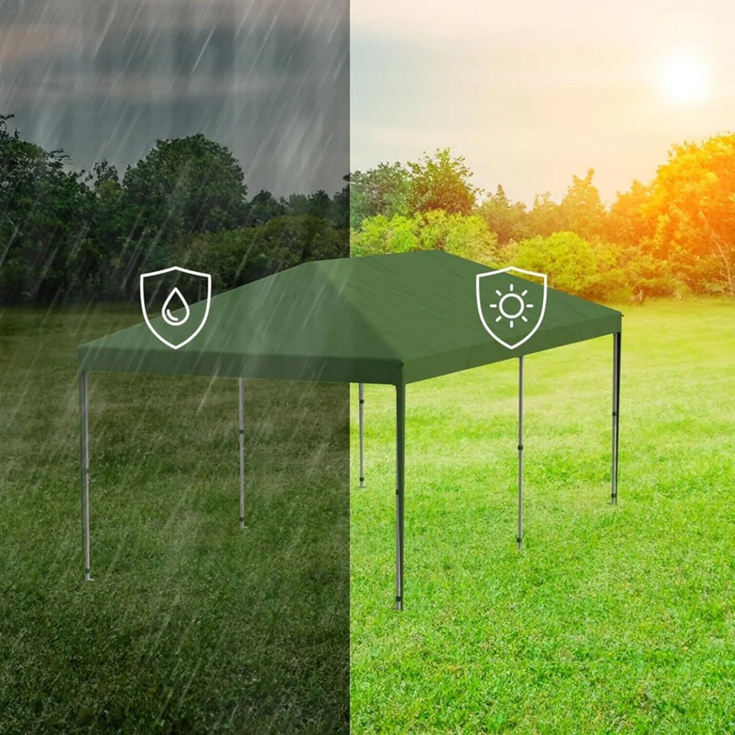 10' x 20' Pop Up Canopy Tent for Outdoor, Portable Instant Commercial Canopy for Patio, Backyard, Garden, Lawn, Outdoor Activities