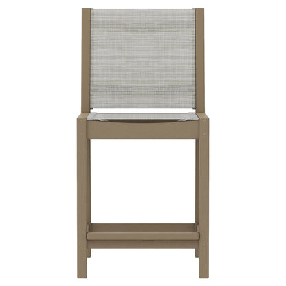 POLYWOOD Camden 5-Piece Sling Outdoor Patio High Dining Set