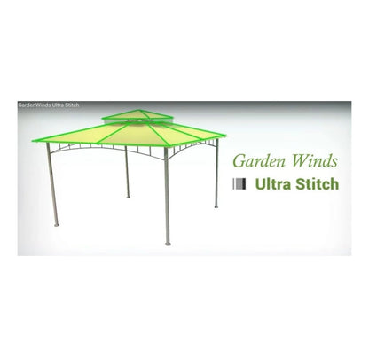 Madaga Gazebo Replacement Canopy - RipLock 350 Nutmeg - 10x10 - Outdoor Patio Cover - Water Resistant - L-GZ136PST