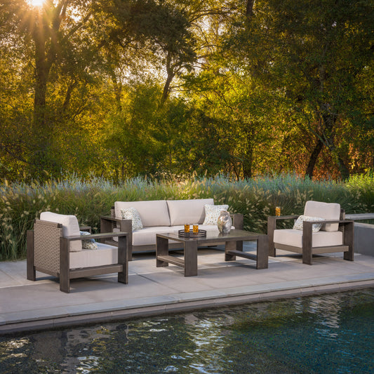 SunVilla Bedford XL 4-piece Outdoor Patio Seating Set