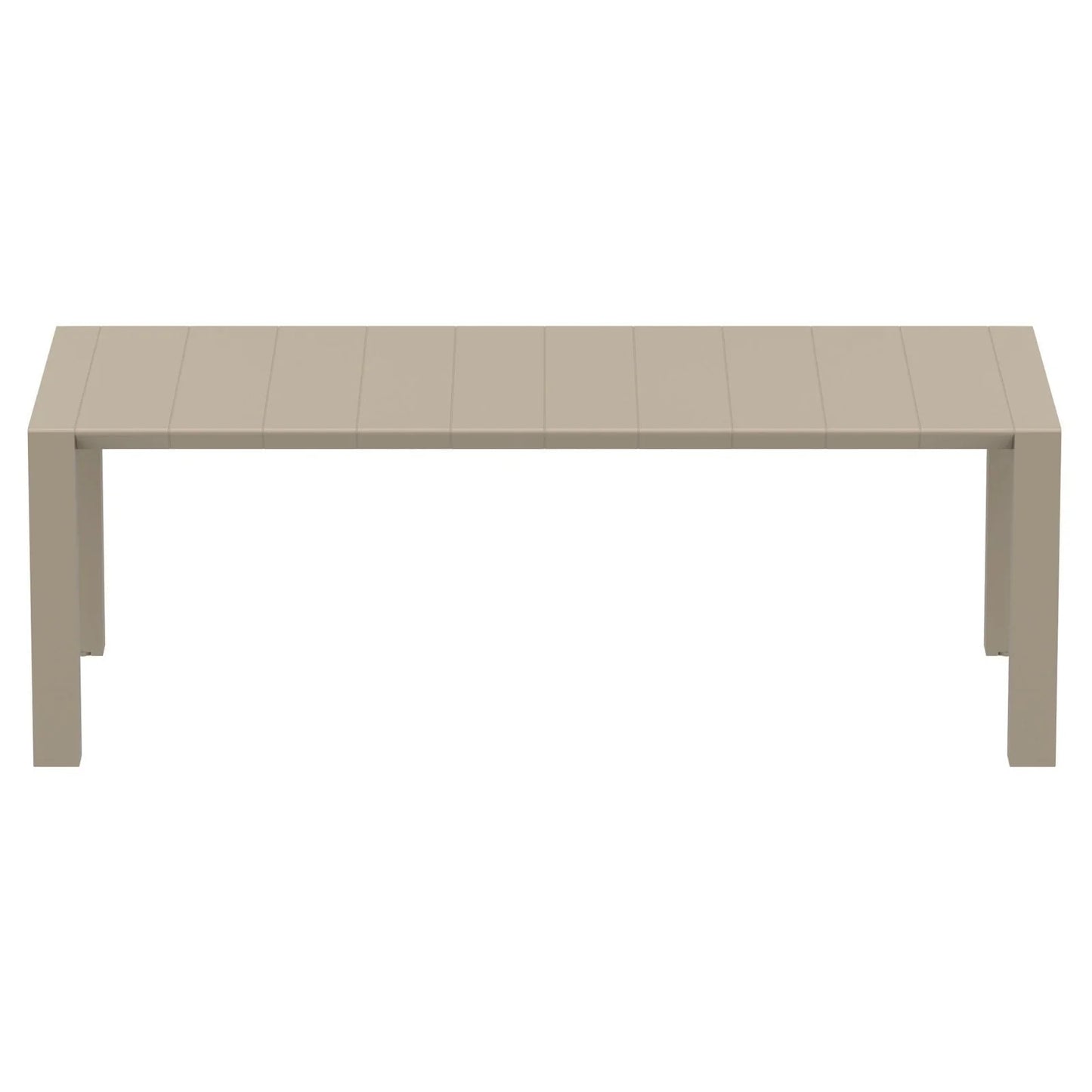 Compamia Vegas 70-86 in. Extendable Polypropylene Patio Dining Table