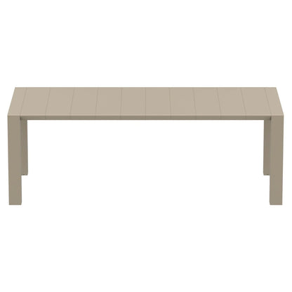 Compamia Vegas 70-86 in. Extendable Polypropylene Patio Dining Table