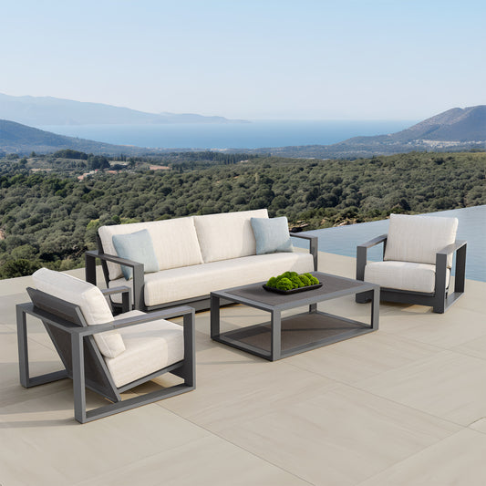 Veranda Classics Milan 4-piece Deep Outdoor Patio Seating Set