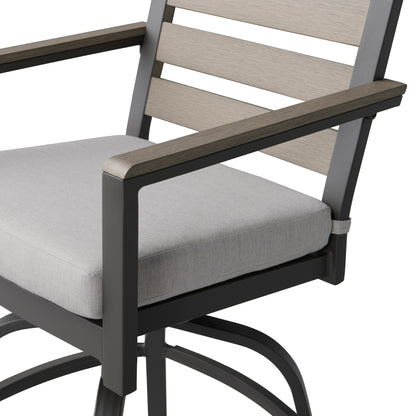 Agio Nicolet 2-piece Outdoor Patio High Dining Swivel Chairs