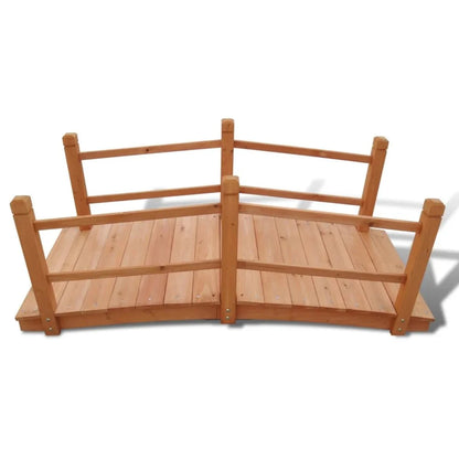 vidaXL Garden Bridge for Patio Pond Flower Bed Patio Decor Outdoor Garden Wood