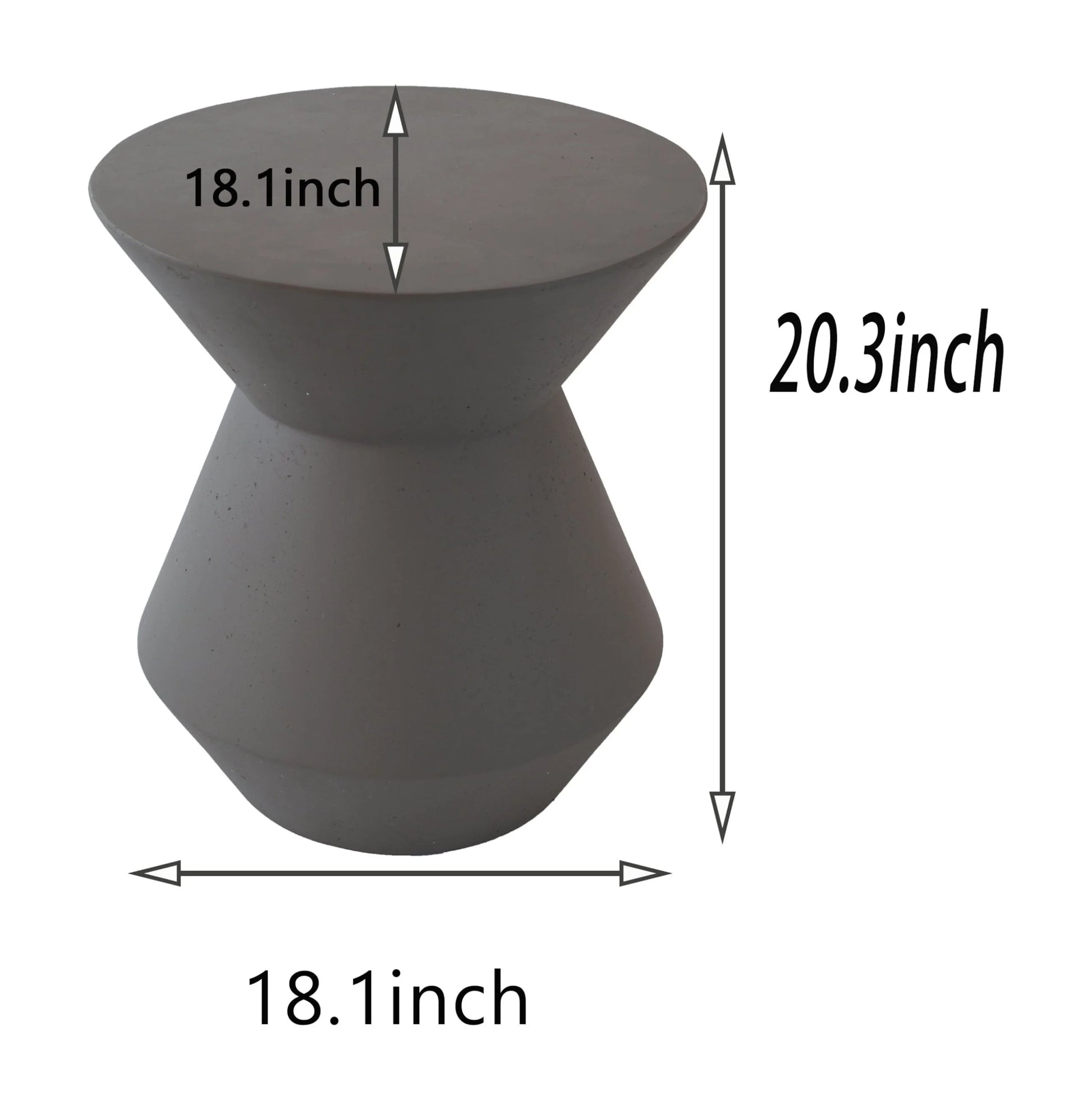 Faux Terrazzo Accent Table, 18.1" Garden Stool - Modern Outdoor Side Table for Patio, Plant Stand, Indoor Decor