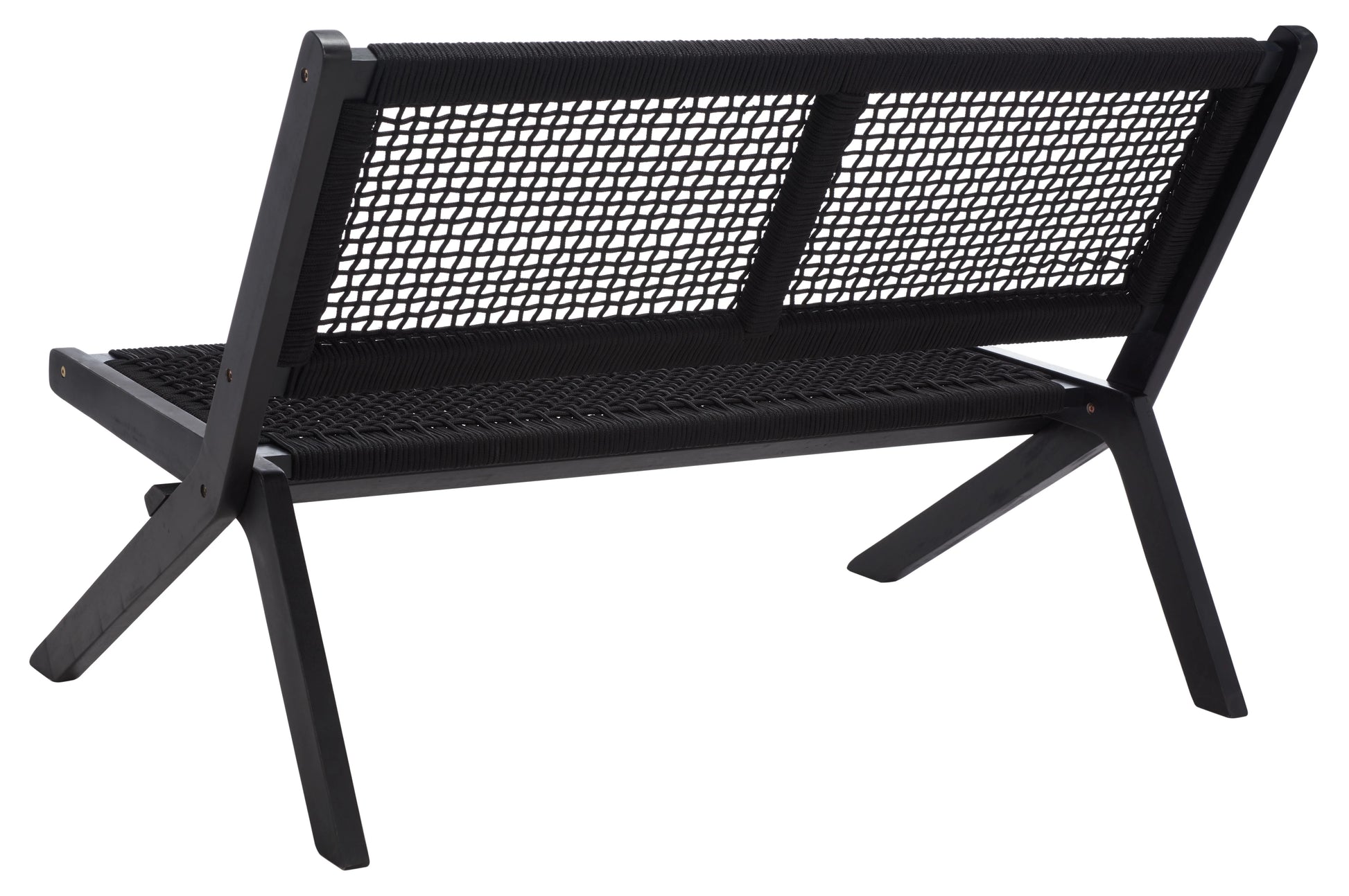 SAFAVIEH Kobina Outdoor Patio, Bench, Black