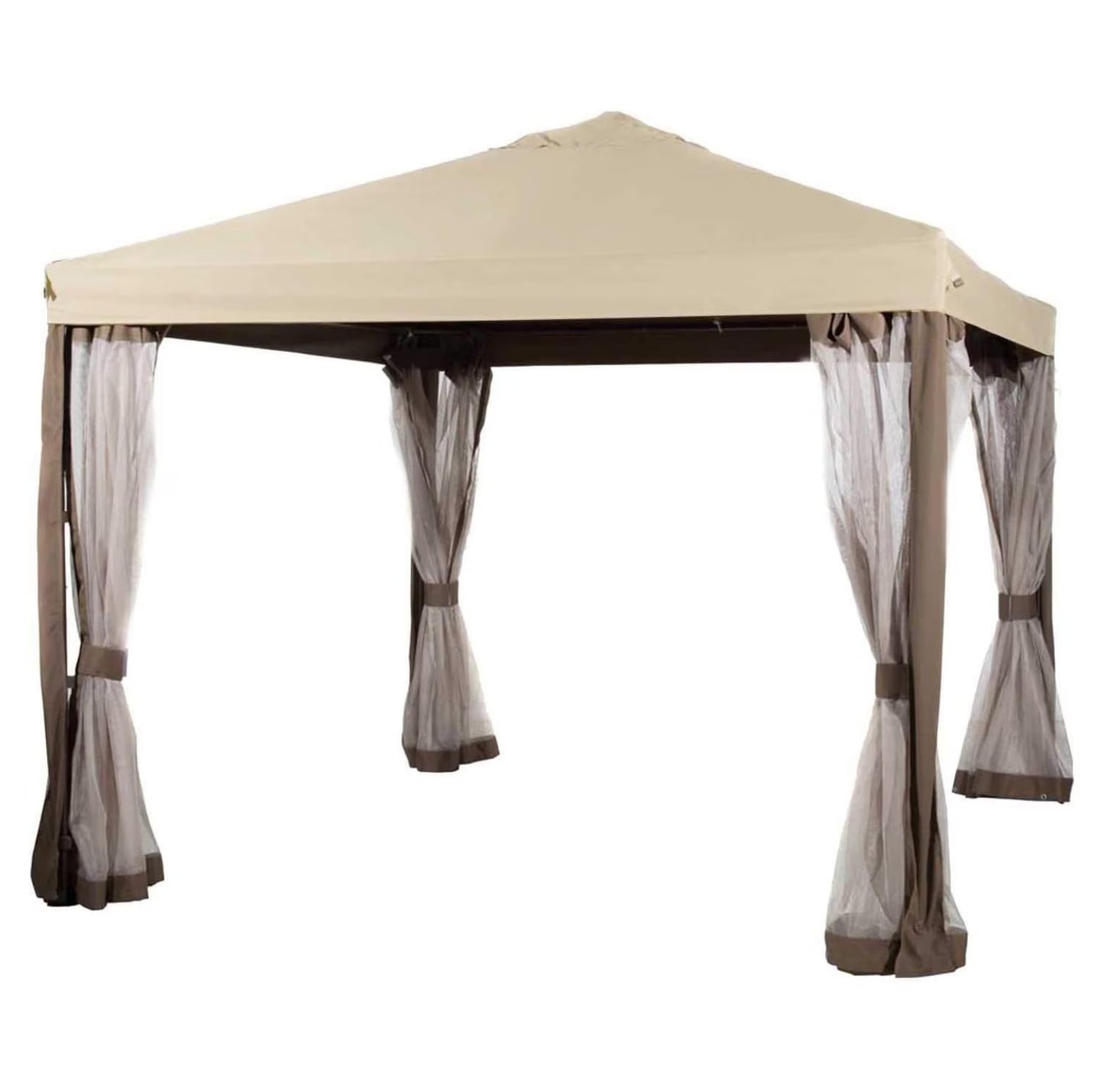 ABBA Patio 10x10 Gazebo Replacement Canopy - RipLock 500 Top Cover - Beige