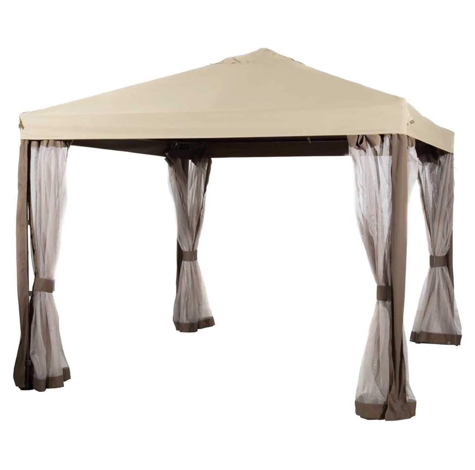 ABBA Patio 10x10 Gazebo Replacement Canopy - RipLock 500 Top Cover - Beige