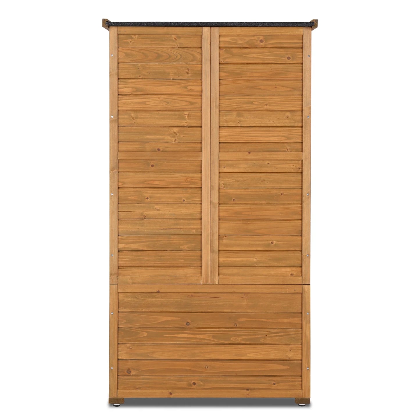 Winado 63'' Garden Shed Tool Storage Cabinet Outdoor Shed w/Asphalt Roof for Patio Backyard