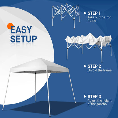Ktaxon 8' x 8' Ez Pop Up Wedding Party Tent Outdoor Patio Folding Gazebo Canopy Shade Shelter
