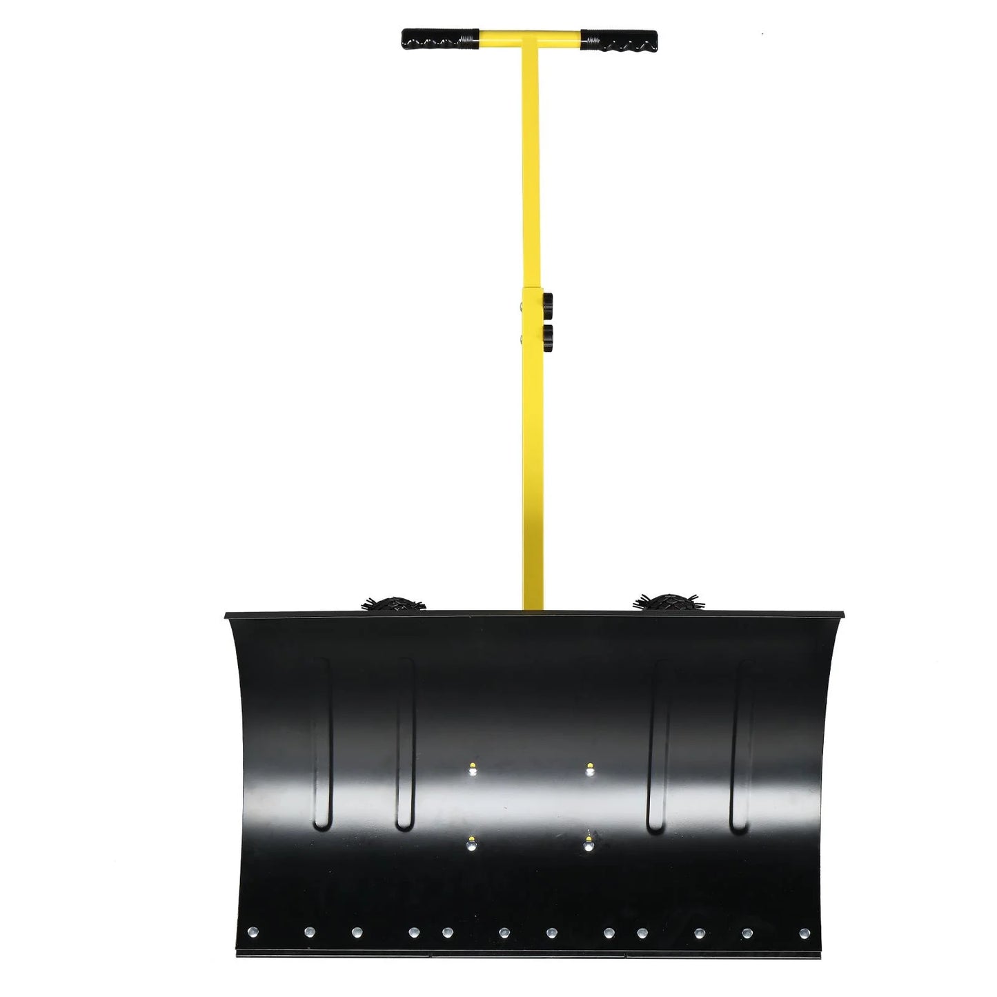 OverPatio Snow Shovels Heavy Duty Snow Pusher Large Blade Plow Snow Remove Tool with Adjustable Handle