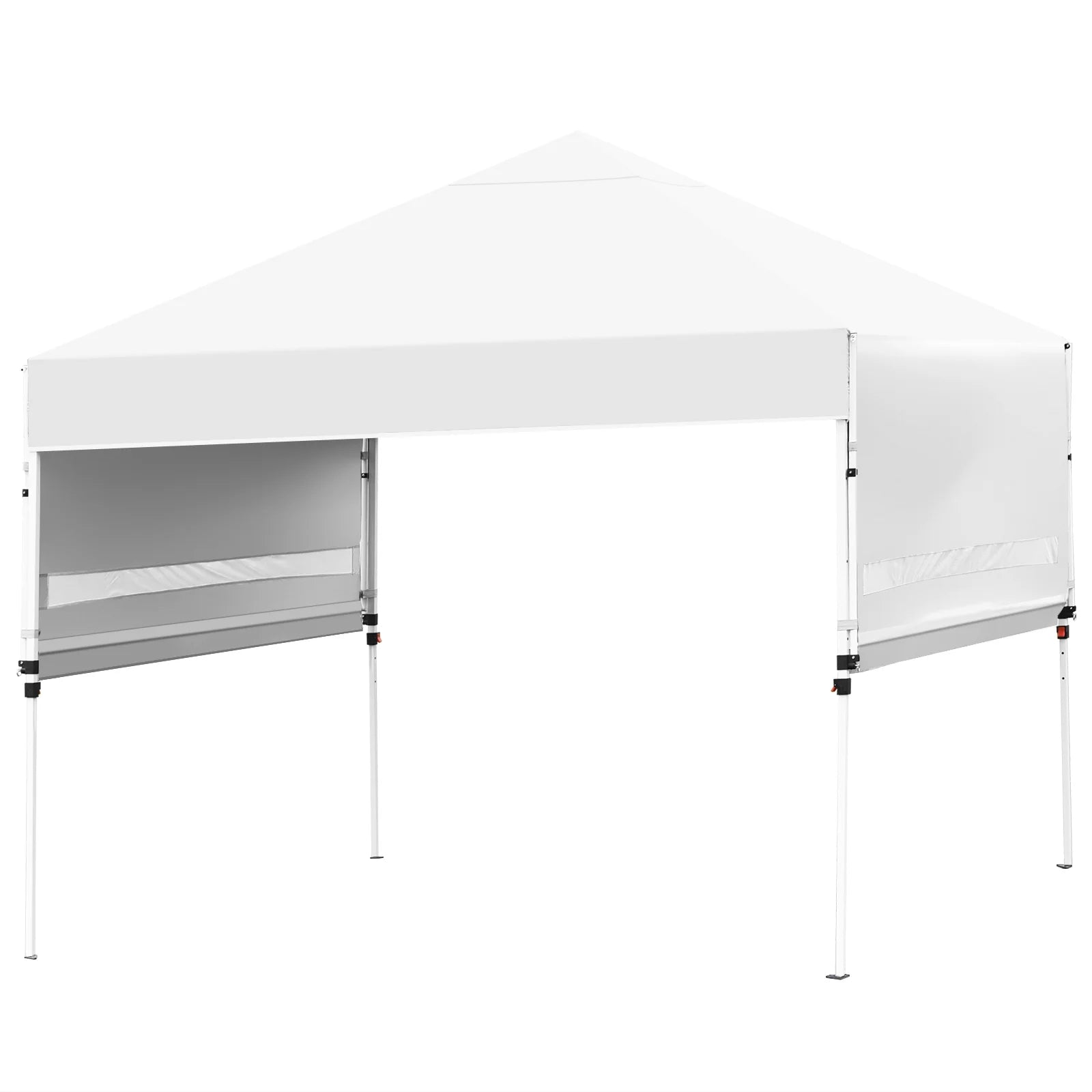 Patiojoy 10x17ft Pop up Canopy 3 Height Adjustment Folding Tent with Roller Bag White