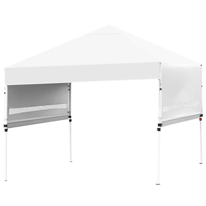 Patiojoy 10x17ft Pop up Canopy 3 Height Adjustment Folding Tent with Roller Bag White