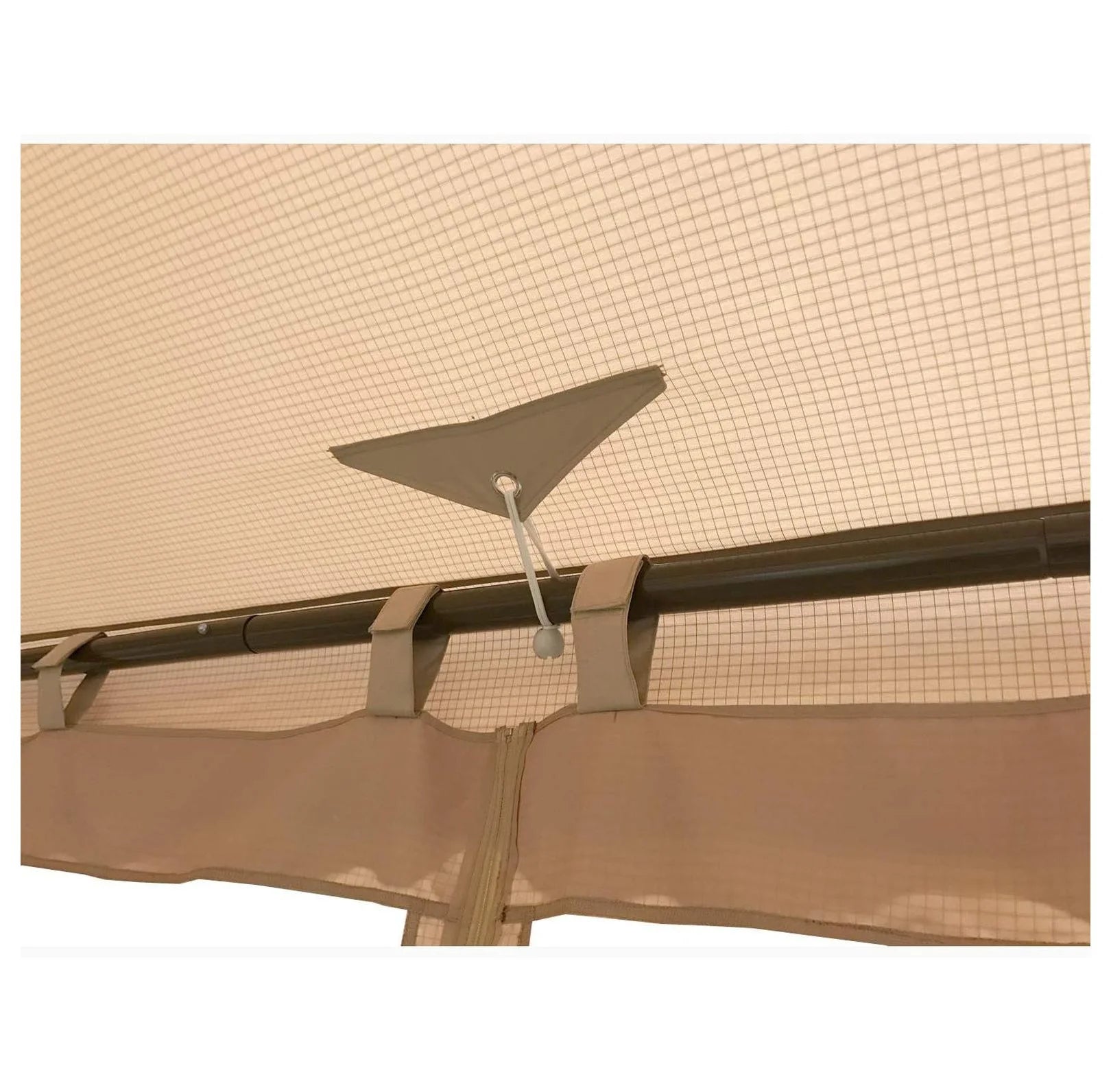 ABBA Patio 10x10 Gazebo Replacement Canopy - RipLock 500 - Beige